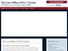 Tablet Screenshot of dccronin.com